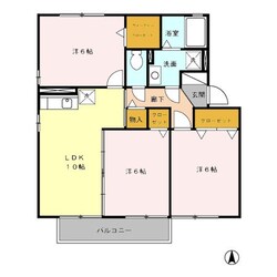 東水巻駅 徒歩15分 2階の物件間取画像